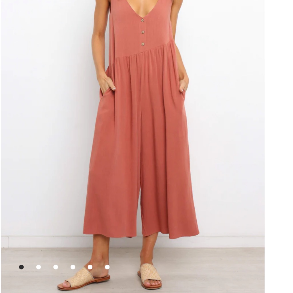 Carson Jumpsuit - Rust